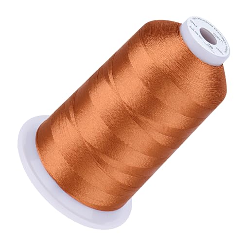 Simthread Embroidery Machine Thread 5000M 40WT Polyester, Clay Brown 339 - color: ClayBrown339