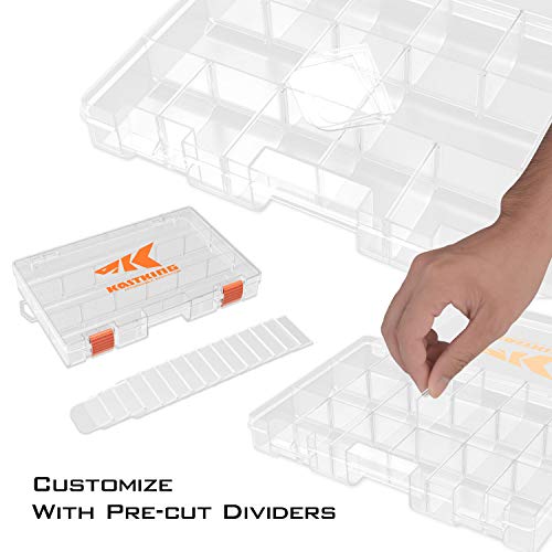 KastKing Utility Tackle Boxes, 3600 and 3700 Fishing Tackle Trays - color: Standard, size: 3600(2Pack)