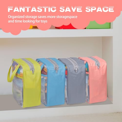 4 Pack Extra Large Mesh Toy Zipper Storage Bags (11.8 * 9.8 * 5.2in) - size: 4PcsXL