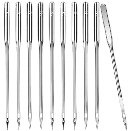 60 PCS Size 110/18 Heavy Duty Sewing Machine Needles, Universal Leather&Jeans Sewing Machine Needles, Heavy Fabric Needles Suitable for Singer, Brother, Janome Home Sewing Machine - size: 110/18