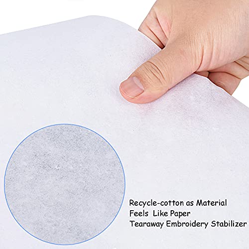 Simthread Tear Away Embroidery Stabilizer Backing - 1.8 Ounces Medium Weight 12" x 50 Yards/Roll for Machine Embroidery - size: 12"x50Y Roll