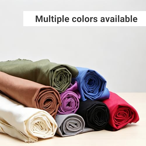 12oz Heavy Duty Cotton Canvas Fabric, Thickend Cotton Duck Cloth, 5 Yard - color: Beige, size: 5 Yards Pre-cut