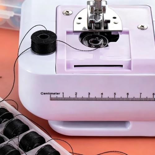 25pcs Black Sewing Thread with Storage Box and Spool Prewound Bobbins Polyester Thread for Hand Machine Sewing Embroidery - color: black