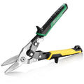 SK 10-Inch Tin Snips Heavy Duty, Straight Cut Aviation Snips, Cr-Mo Steel - size: 10" Straight Cut