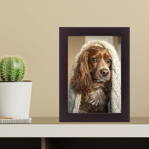 Lawrence Frames Standard Wood Luxury Frame, 3.5 by 5-Inch, Espresso - color: Dark Walnut, size: 3.5x5