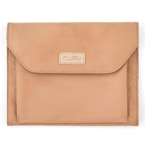 KnitPro Clay Collection Double Pointed Needle Case - 8.5"x 6.9" x 0.5" - color: Brown
