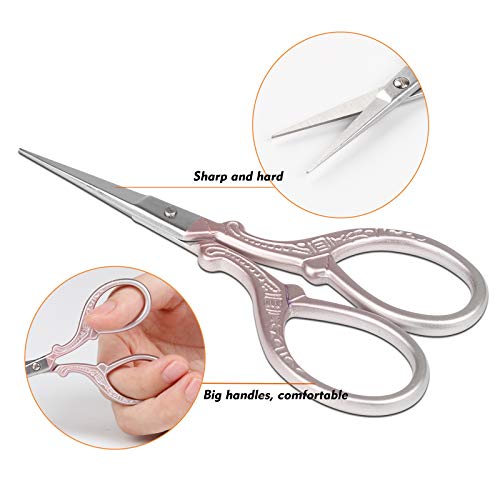 Embroidery Scissors Stainless Steel Sharp 3.6 inch Scissors - color: Pink Purple