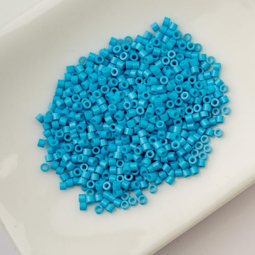 John Bead 25g Cylin Beads Dark Turquoise Blue 11/0 Glass Cylindrical Seed Beads for Jewelry Bracelets Necklaces Earrings Making Embroidery - color: Dark Turquoise Blue