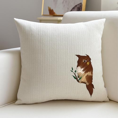 4 Sheets Water Soluble Hand Sewing Stabilizers 11.69x8.27 Inches Owl and Flower Stick and Stitch Embroidery Paper Adhesive Embroidery Transfer Paper for Shirts Coats Bags - style: Owl and Insect
