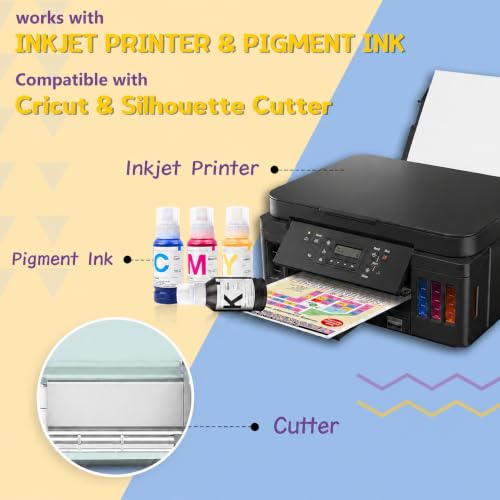 HTVRONT Heat Transfer Paper - 20 Sheets Mixed Dark & Light, 8.5" X 11" - color: Mixed, size: 20 Sheets