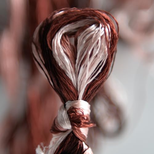 100% Mulberry Silk Embroidery Thread 7 Colors 22m Each (55) - color: 55