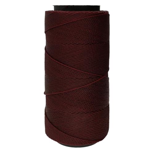 The Beadsmith Knot It Waxed Polyester Cord – Burgundy Color – 0.7mm Diameter – Light Wax, 144 Meters (472 Feet) Per Spool – Make Jewelry, Macrame, Friendship Bracelets and DIY Crafts - color: Burgundy