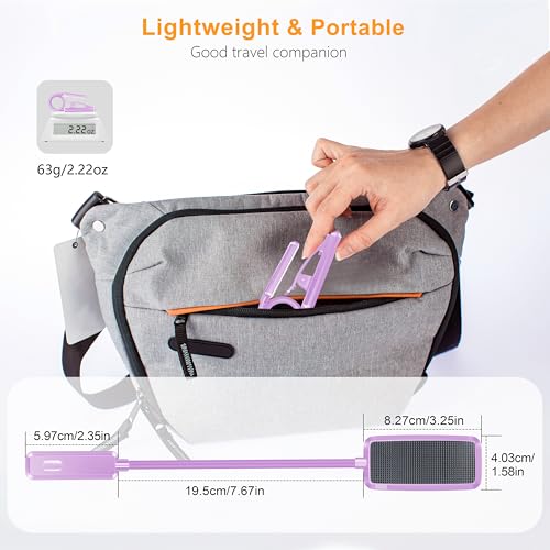 Gritin 9 LED Rechargeable Book Light for Reading in Bed - color: Purple