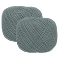 MECCANIXITY Crochet Thread Pearl Cotton Size 3 Dark Gray 2 Rolls 164 Yards for Crocheting Tatting Knitting Embroidery Sewing - color: Dark Gray