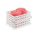 iDesign Portable Shower Caddy Basket with Handle, White - color: White, style: Pack of 1