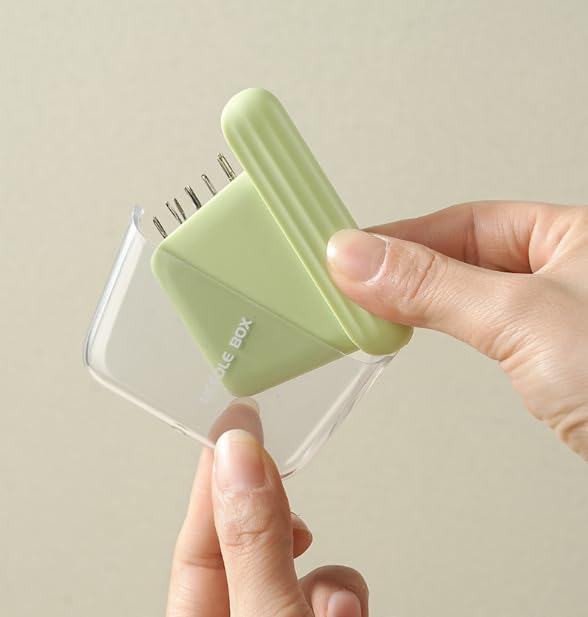 Magnetic Sewing Needles Case, Portable Travel Embroidery Needles, Magnetic Storage Box Pin Holder Organizer-Green