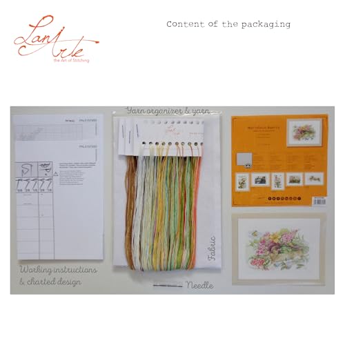Lanarte In The Garden Cross Stitch Kit - style: Garden