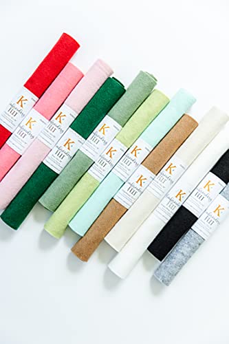 Kimberbell Felt Sheet, Color: Granite, Size: 12 x18, Thickness: 1.4 mm, Iron-Friendly & Machine Washable, Machine Embroidery, Quilting & Sewing - KDKB1257 - color: Granite