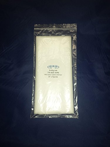 Vilene Water soluble stabilizer for lace Embroidery (8 x5 Yards) - size: 5 yards