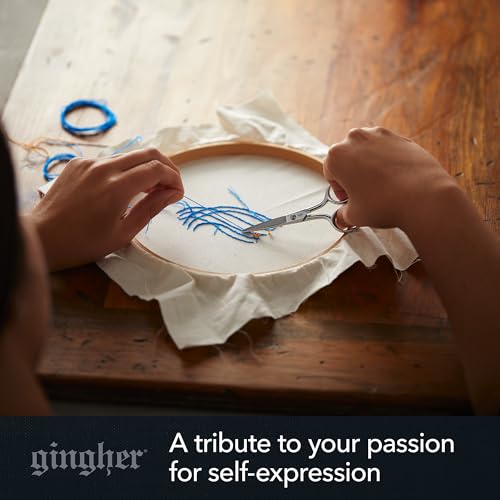 Gingher 4" Straight Embroidery Scissors to Cut Fabric & Needlework - style: 4" Embroidery