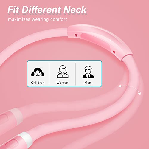 Vekkia Rechargeable LED Neck Book Light for Reading in Bed - color: Pink