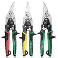 SK Tin Snips Heavy Duty, Left, Right and Straight Cut Aviation Snips Set - size: 10" Left, Right, Straight Cut