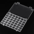 SUTOKAKA 42 Grids Clear Plastic Jewelry Organizer Box - size: 42