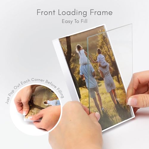 Mantello Picture Frames 4x6 Set of 12 - Small Picture Frame, Front Loading Frame Set - Wall Frames, White Picture Frames- 12 Pack, White - color: White, size: 4x6 - 12 Pack