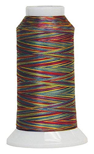 Superior Threads Fantastico 2-Ply 40-Weight High Strength Polyester Embroidery Quilting Sewing Thread - 2,000 Yard Cone (#5011 Stained Glass) - color: Stained Glass