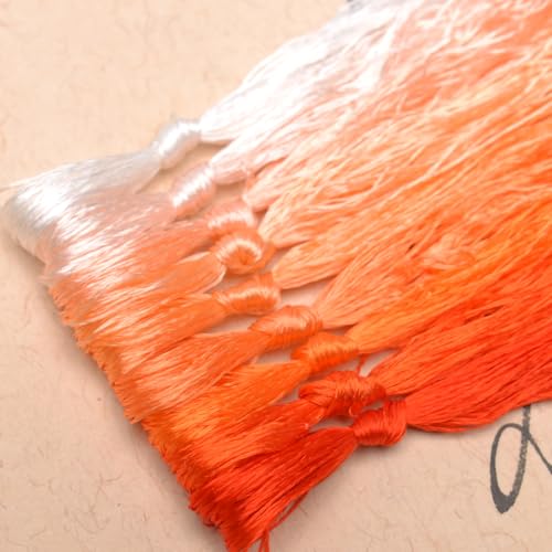 100% Mulberry Silk Embroidery Thread 9 Colors 110m Each (26) - color: 26