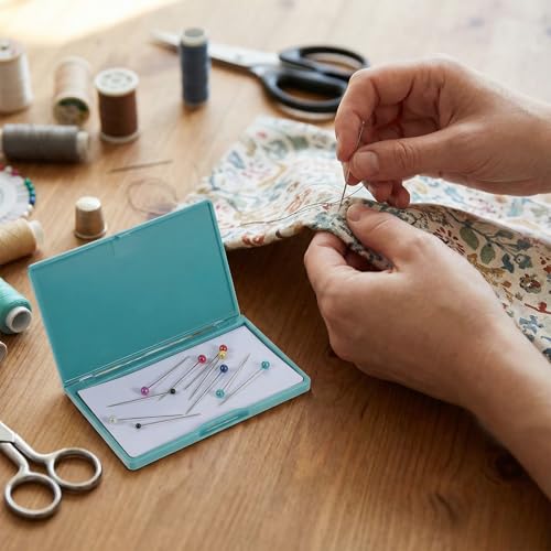 2PCS Sewing Needle Case Magnetic Sewing Needle Storage Magnetic Tin