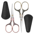 LXUEJIE 2 Pcs Embroidery Scissors, Small Sharp Scissors with Cover