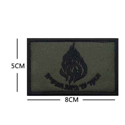 Israel Defense Forces Collection Embroidered Patches Appliques, Tactical Combat Armband Badges with Hook and Loop Fastener Backing, 20-Pack - color: color_t