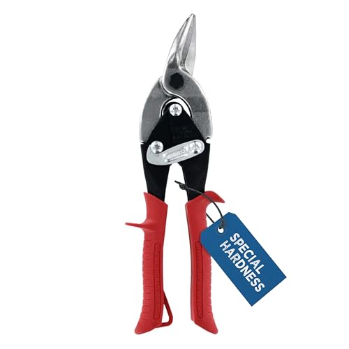 MIDWEST Special Hardness Aviation Snips, Left Cut Regular