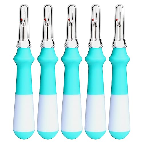 Seam Ripper, 5 PCS Green Seam Rippers for Sewing, Stitch Remover Tool - color: Green