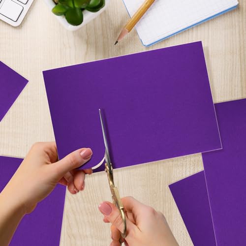 10PCS Purple Self Adhesive Felt Fabric Sheets Sticky Felt Sheets for Craft Supplies Art Home Making（8.3" x 11.8"/20 x 30cm） - color: Purple