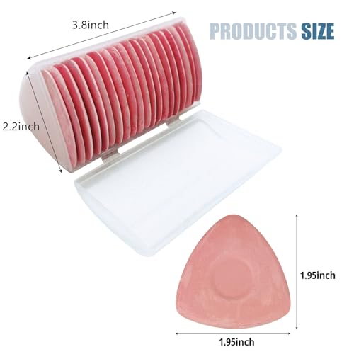 Tailors Chalk,20 Pack Triangle Tailor's Fabric Marker Chalk,Fabric Markers for Sewing,Sewing Notions & Accessories (Pink) - color: Pink