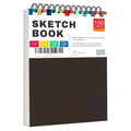 Cile Mixed Media Sketchbook–12x9 Inch,100 Sheets,100gsm Acid-Free Paper,Perfect for Drawing and Sketching with Tracing and Pastel Papers - color: Black