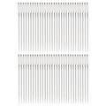 Generic 60Pcs Large Eye Needles 1.8" Stitching Needle Hand Sewing Embroidery Needle Stainless Steel for Leather Cross Stitch