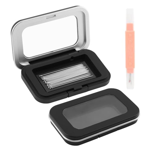 Magnetic Needle Holder Case, 3 Pack Sewing Needle Organizer Box with Snap Closure and Threader, Pin Storage Case for Sewing, Quilting and Crafts