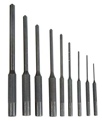 Wheeler Master Roll Pin Punch Set with Dual Sided Hammer, Roll Pin Punches and Starters, Storage Case for Gunsmithing, silver - style: Master Roll Pin Punch Set