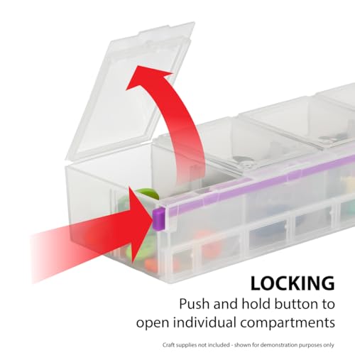 Craft Mates Craft & Sewing Supplies Organizer, 14 Locking Compartments, 3XL - style: 7 Locking Compartments (3XL)