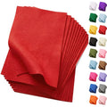 Soft Red Felt Fabric Sheets for Crafts 8 x 12 Inch 20 Pcs 1.6mm Thick - color: Red