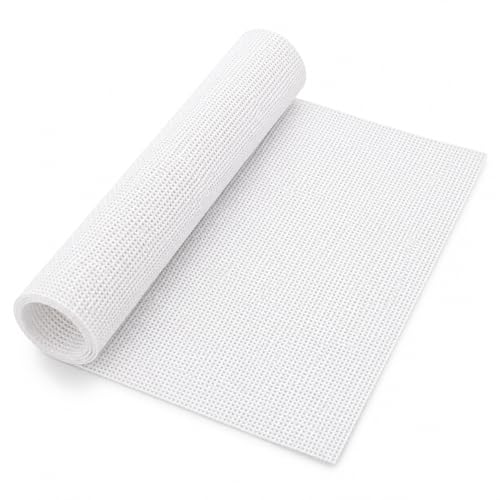 Needlepoint Canvas, 20" X 18", 13-mesh White Needlepoint Canvas Embroidery Blank White Cotton - color: White 13-mesh