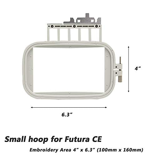 Sew Tech Embroidery Hoop for Singer Viking, 4.7x3.1in 120x80mm Small Frame - size: 4 x6.3"-Small hoop for Futura CE