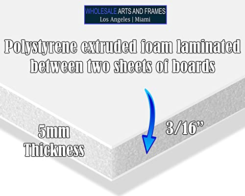 Foam Board 5x7 25PK Foam Core Boards 3/16 Thick Foam Poster Board White Foamboard 5x7 Large Acid Free Foamcore Sheets, Polystyrene Rigid Foamboard Large Foamcore Backing for Backdrop, Display - size: 5x7 25 Pack, style: 3/16" White