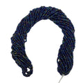 11/0 Glass Seed Beads, 12 String Hanks, Small Craft Beads, 2 mm (Navy Iris) - color: Navy Iris