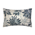 Satin Pillowcase for Hair and Skin Abstract Modern Blue-Gray Floral Super Soft and Cooling Similar to Silk Pillow Case 1 Pack with Hidden Zipper Silky Soft Zippered Satin Pillowcase20 x30 - color: Abstract Modern Blue-gray Floral