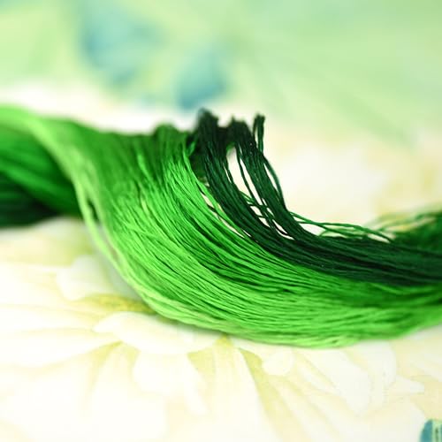 Natural 100% Mulberry Handmade Embroidery Silk Thread Silk Floss (90) - color: 90