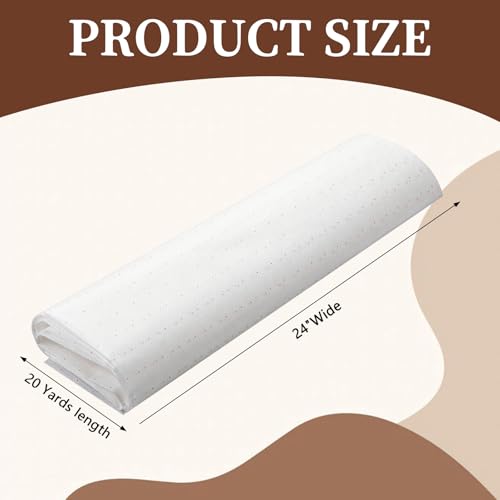 Tosstuki 24″ X 20 Yards Non Woven Cutting Pattern Paper for Sewing,Regular - size: 24 Inches X 20 Yards, style: Regular Styles